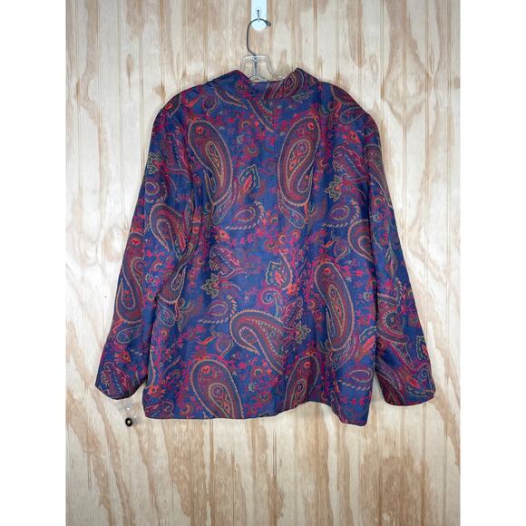 BFA Classics Tapestry Paisley Vintage NWT Button Lined Jacket Women Size 2X - Picture 6 of 6